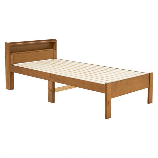 萩原 Hagihara MB-5406S-LBR シングルベッド 新生活 インテリア 家具おしゃれ