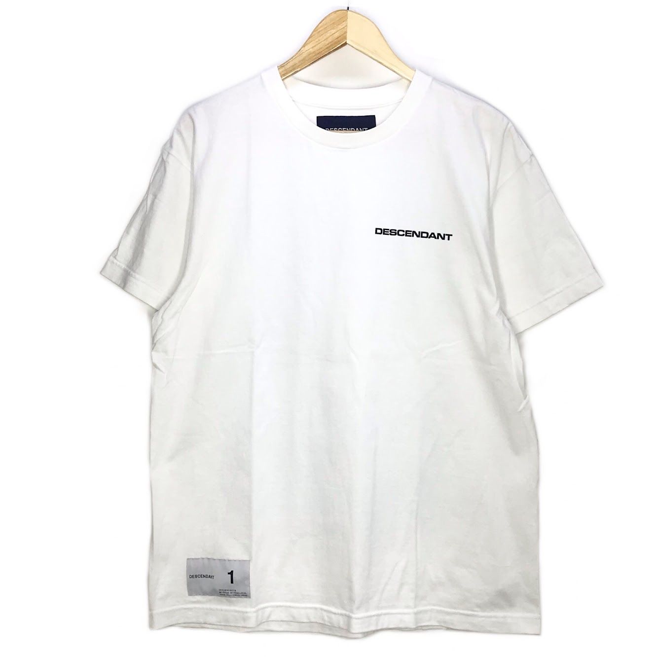 【倉吉店】 中古 DESCENDANT | ディセンダント 半袖Ｔシャツ HIKEOUT SS 221ATDS-STM01S ホワイト サイズ：1 【103】