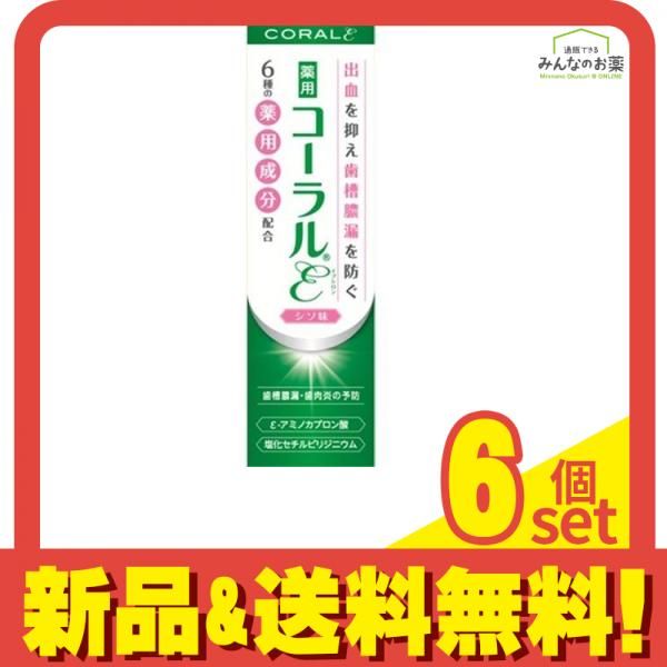 薬用歯みがき コーラルε(イプシロン) 80g 6個セット まとめ売り