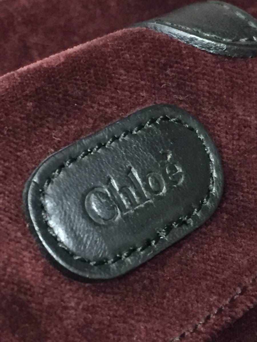 美品!格安!chloe クロエ ベロア ベルベット レザー 美品!格安!chloe クロエ ベロア ベルベット レザー