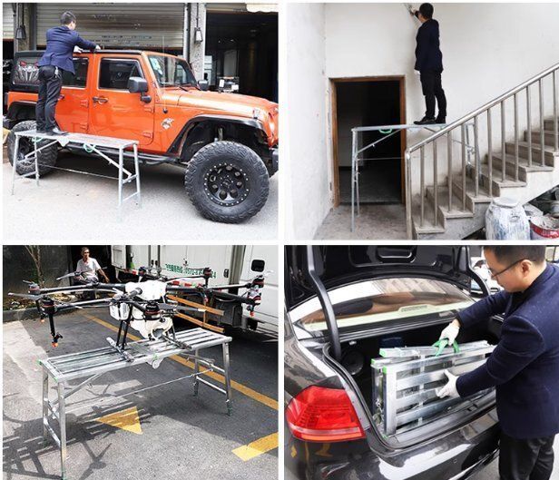 折りたたみ馬昇降厚化特厚足場 馬鐙内装施工塗りつぶし伸縮平台梯