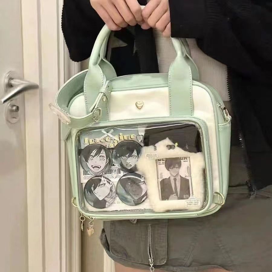 痛バッグ 透明バッグ クリアバッグ クリア レディース 小さめ