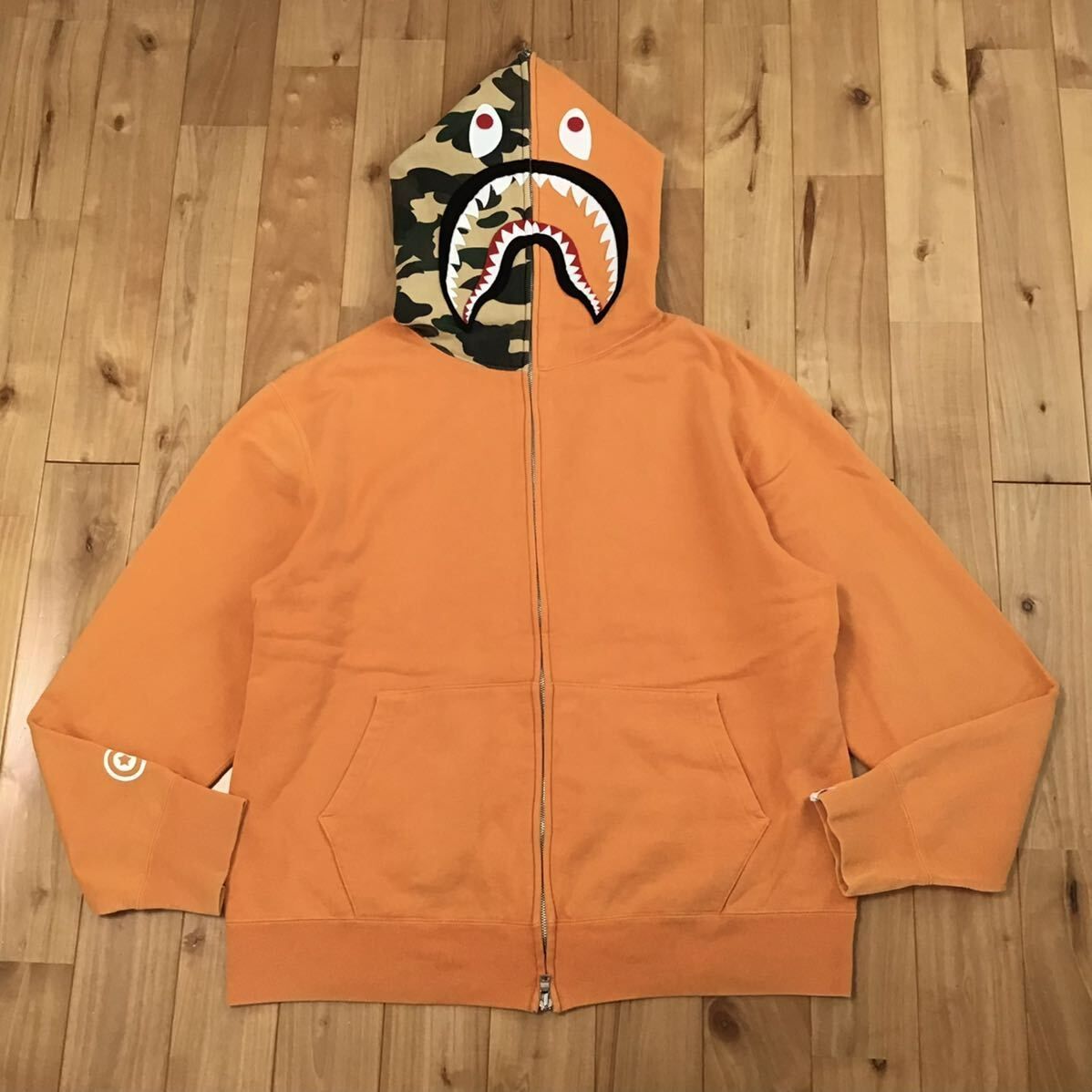 2006年 シャーク パーカー Mサイズ shark full zip hoodie a bathing ape BAPE camo エイプ ベイプ  アベイシングエイプ NIGO - メルカリ