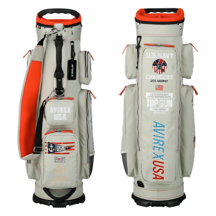 AVIREX USA TOP GUN ゴルフバッグ アヴィレックス TOPGUNモデル キャディバッグ 【公式通販】 AVIREX USA