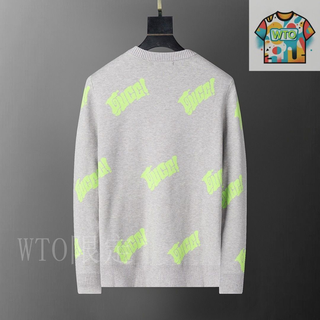 今日 Gucci Gray Knit クルーネックセーター