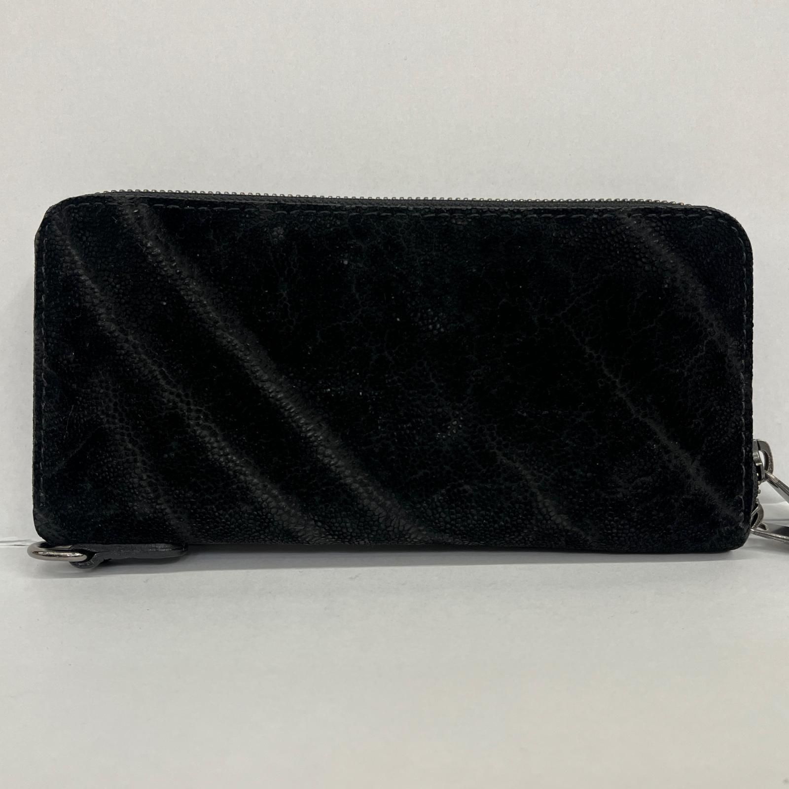 加古川店】 中古 長財布 ZOO 象革 ブラック 【124】 ZLW-107 象革(阿波正 