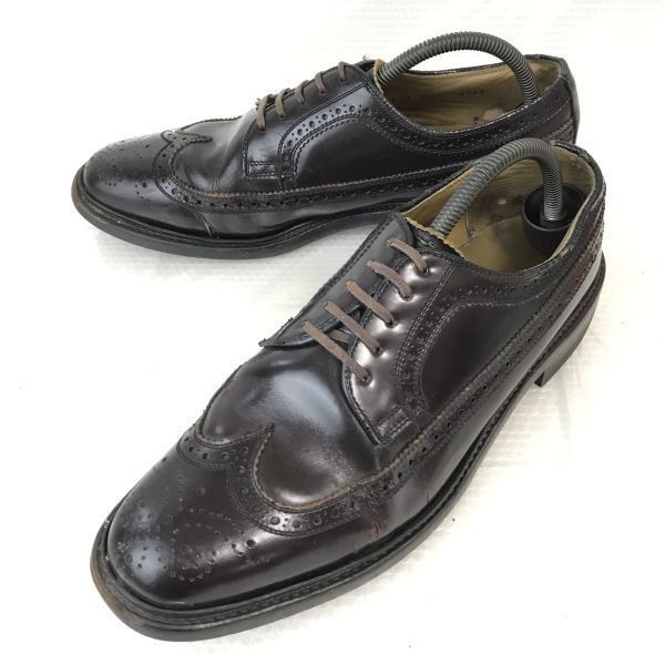 ビンテージ☆リーガル/REGAL☆本革/グッドイヤー製法/重底/ウイングチップ【26.5EE/茶/BROWN】ビジネス/dress  shoes◇pF-125 #BUZZBERG - メルカリ