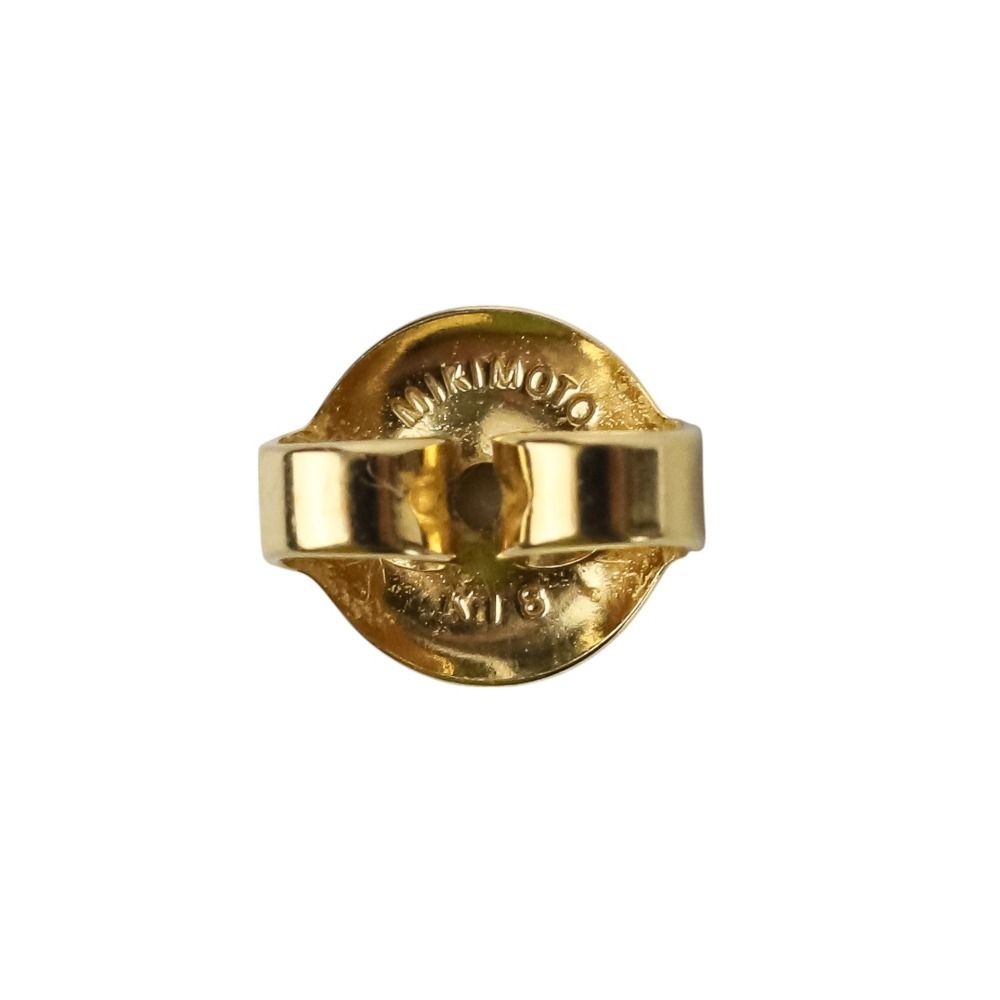 美品 MIKIMOTO ミキモト アコヤ真珠 パール ピアス 7mm K18