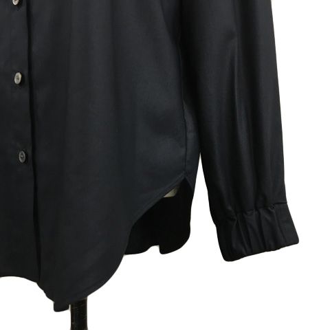 ギャバジンケーティー Gabardine K.T シャツ ブラウス フード 無地 タック 長袖 9 黒 ブラック レディース ギャバジンケーティー Gabardine K.T シャツ ブラウス フード