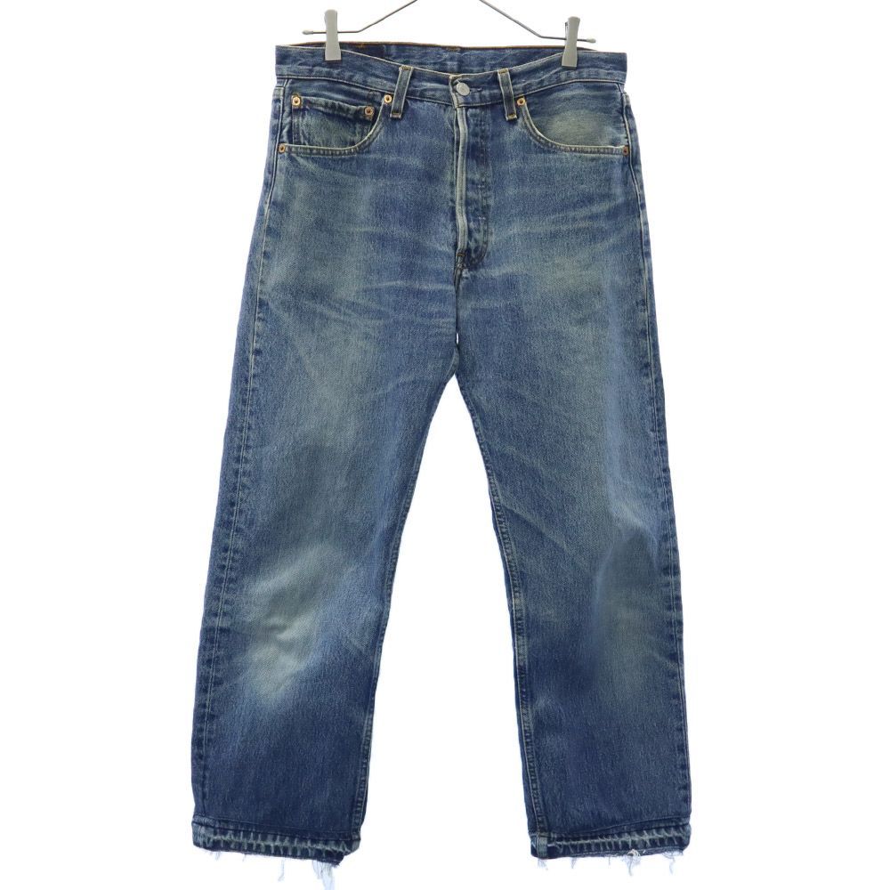 リーバイス 501 ストレート デニムパンツ W32 ブルー LEVI'S ボタンフライ ジーンズ メンズ 【中古】  【240221】
