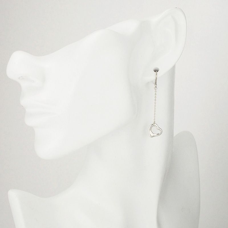 ティファニー オープンハートドロップピアス シルバー エルサペレッティ