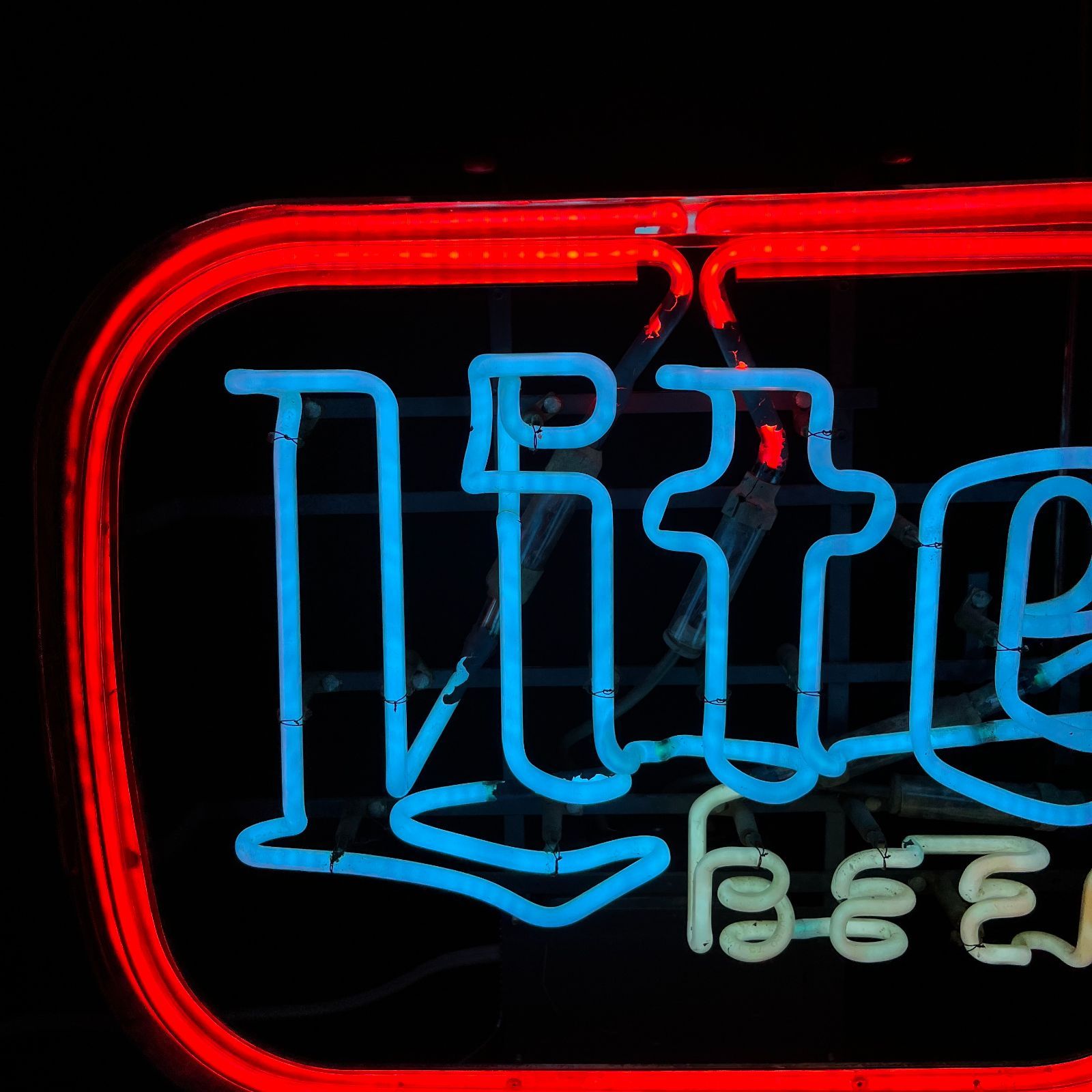 国内正規別注品 ビンテージ Lite ミラービール Miller ネオン 