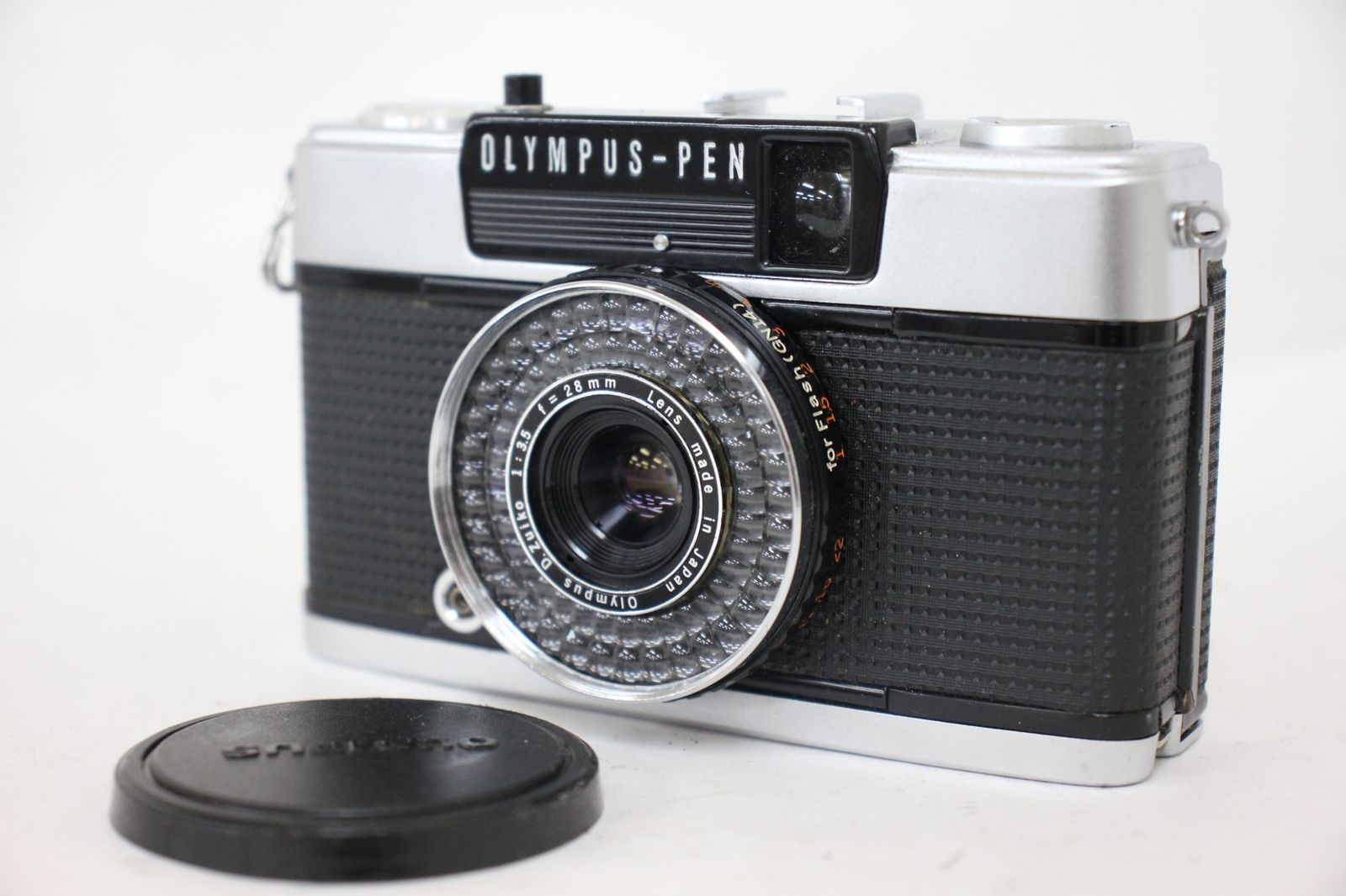 返品保証 オリンパス Olympus-PEN EE-3 D.Zuiko 28mm F3.5 カメラ e2911