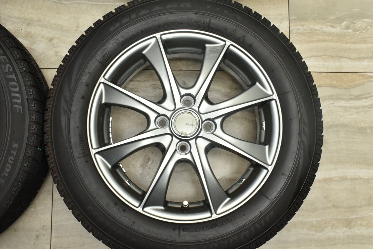 【良好品】LEBEN 15in 5.5J +45 PCD100 ブリヂストン ブリザック VRX 175/65R15 アクア フィールダー ヴィッツ フィット スイフト 即納可