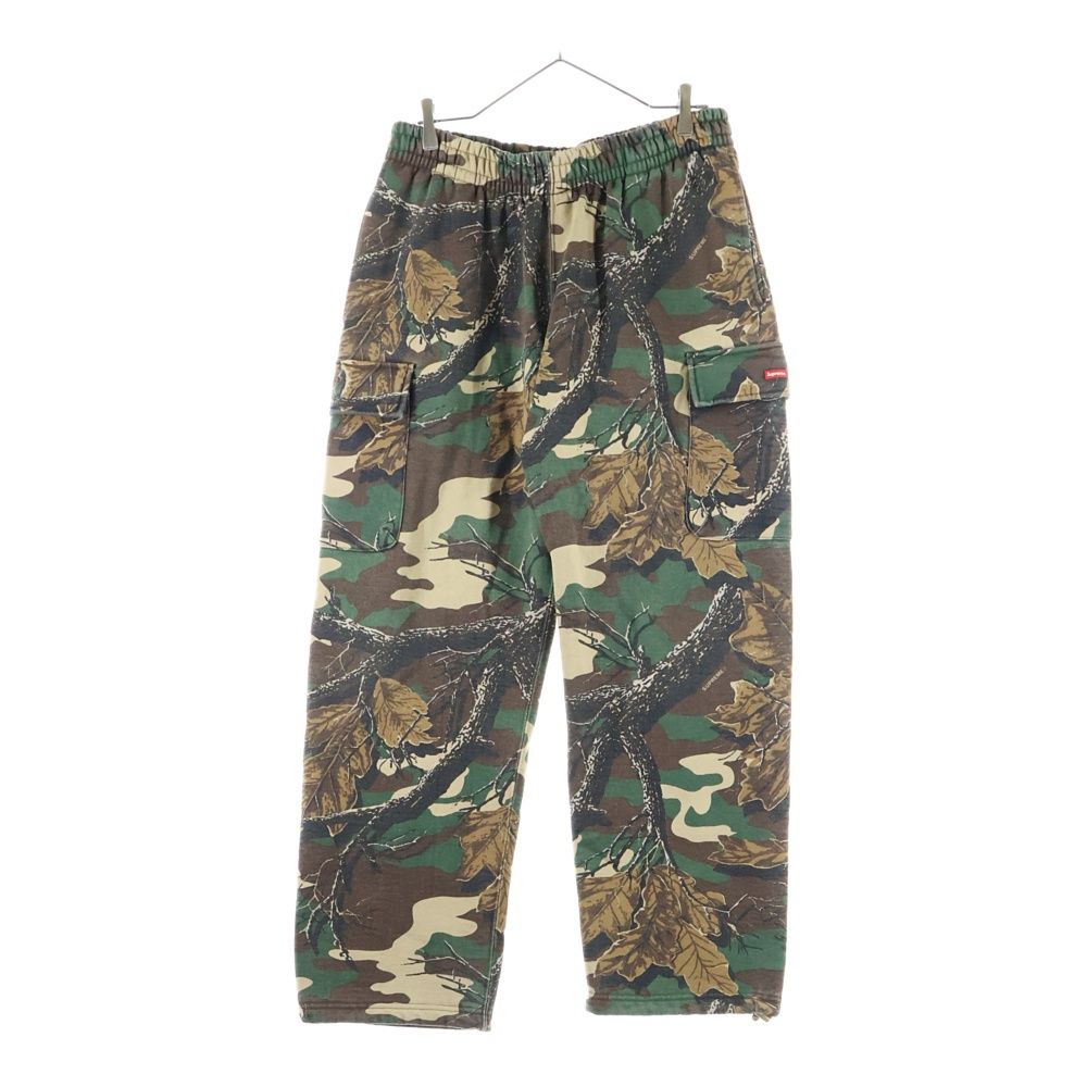 SUPREME シュプリーム 22AW Small Box Cargo Sweatpant スモールボックスロゴ ウッドランドカモ カーゴ スウェットパンツ カーキ