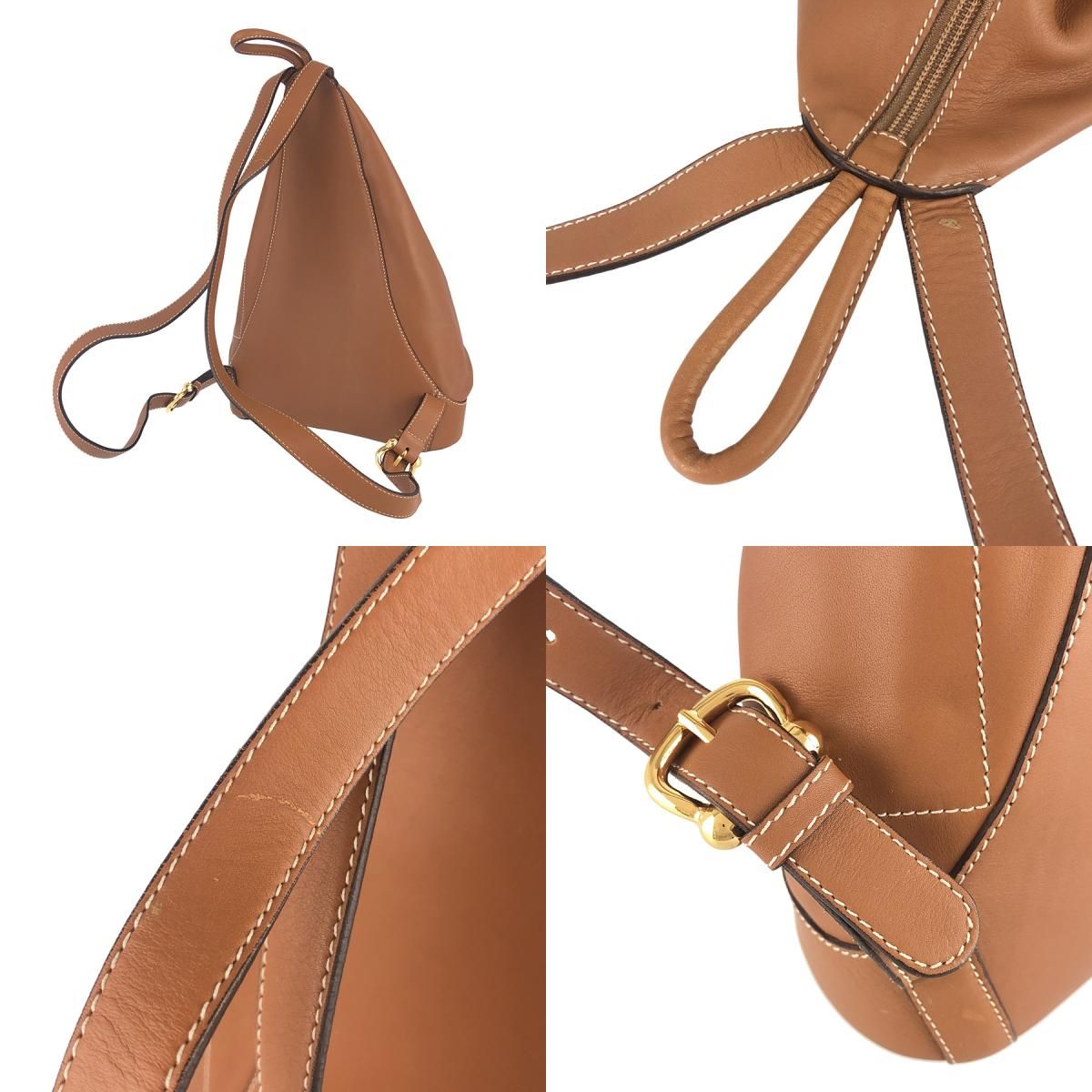 ロエベ LOEWE アントン ブラウン レザー バックパック・リュック ロエベ LOEWE アントン ブラウン レザー バックパック・リュック