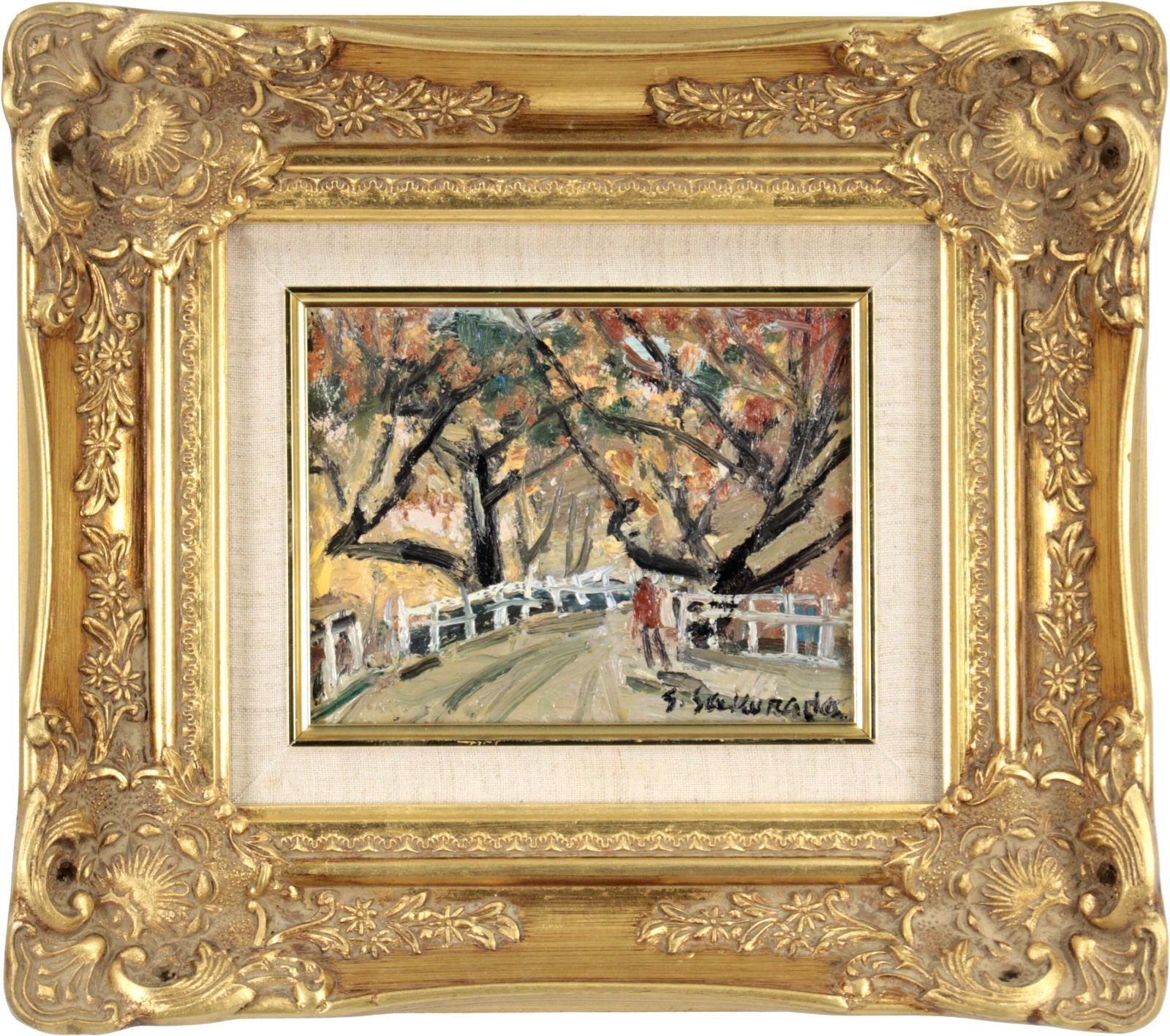 桜田精一 「秋色校内」 油絵・油彩画 絵画 桜田精一 「秋色校内」 油絵・油彩画 絵画 - メルカリ