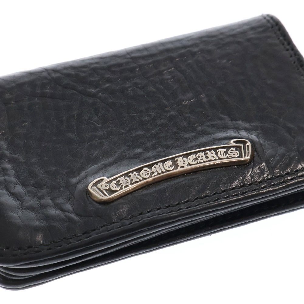 CHROME HEARTS (クロムハーツ) CARD CASE グロメット付きレザーカード  