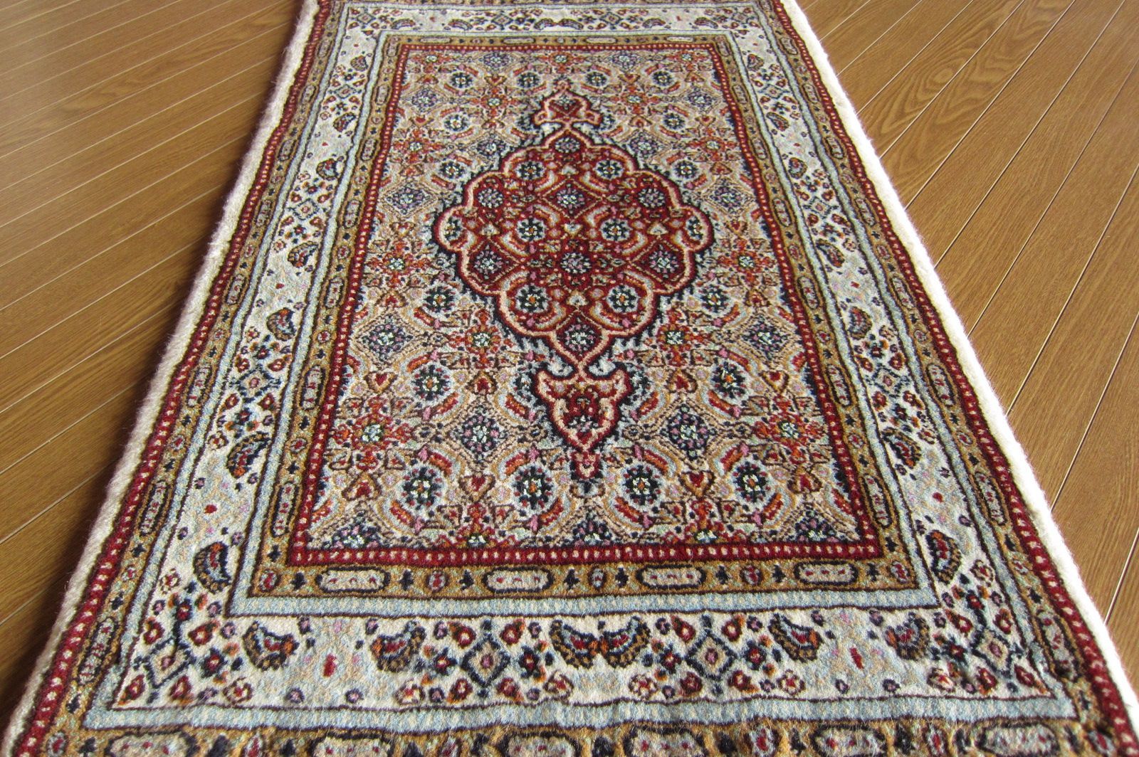 90×60】イラン直輸入☆ムード産ペルシャ絨毯・カーペット・ラグ