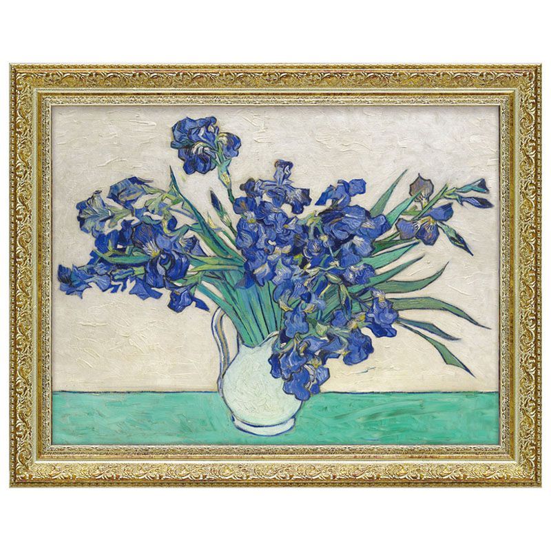 絵画 インテリア ゴッホ 名画 アイリスの花瓶 ゴッホ Gogh オランダ画家 絵画 インテリア 壁掛け 絵画 額入り 絵画 ポスター 絵画 海 インテリア 雑貨 アンティーク 調 風景 インポート 玄関 複製画