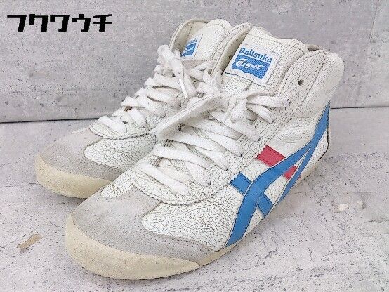 ◇ Onitsuka Tiger THL328 ハイカット スニーカー シューズ サイズ23.5㎝ ホワイト ブルー レッド レディース - メルカリ