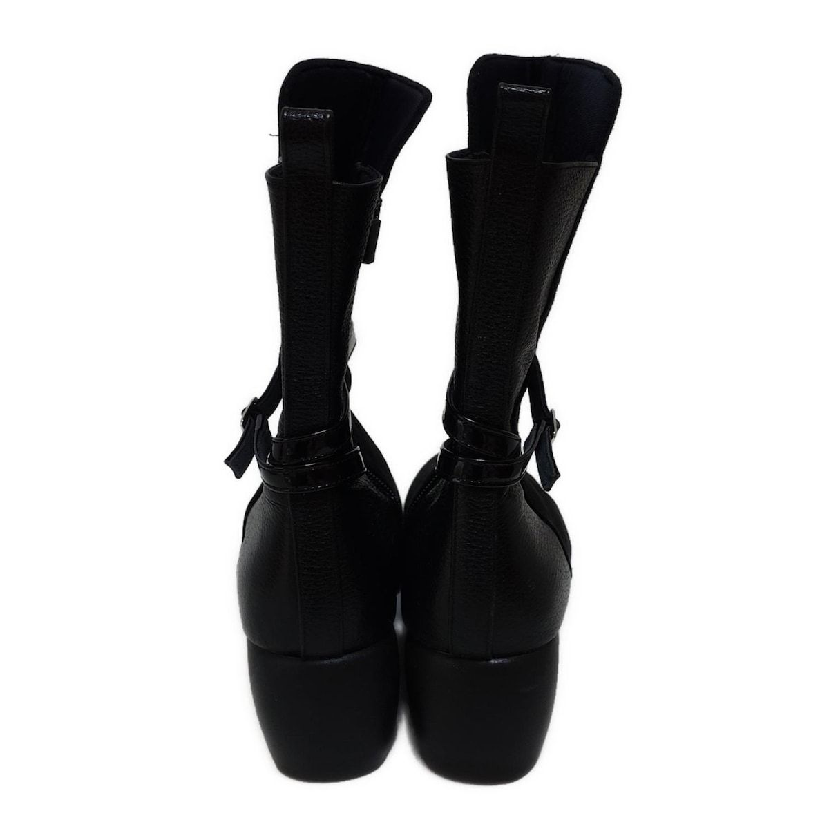  Hills Avenue 自由が丘 ヒルズ アベニュー ショートブーツ 23.5 レディース - 黒 レザー ブーティ ブーツ