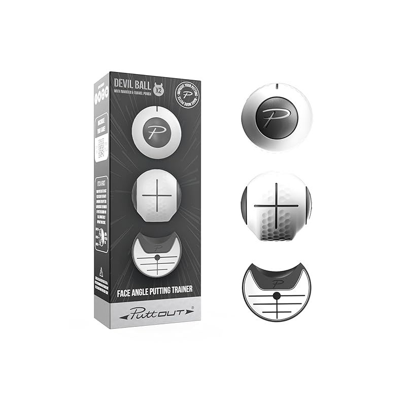 PuttOUT デビルボール パター練習器具 ゴルフ練習器具 ショートパットは外さない パター 練習 ボール ゴルフ 品 練習ボール 用品 1