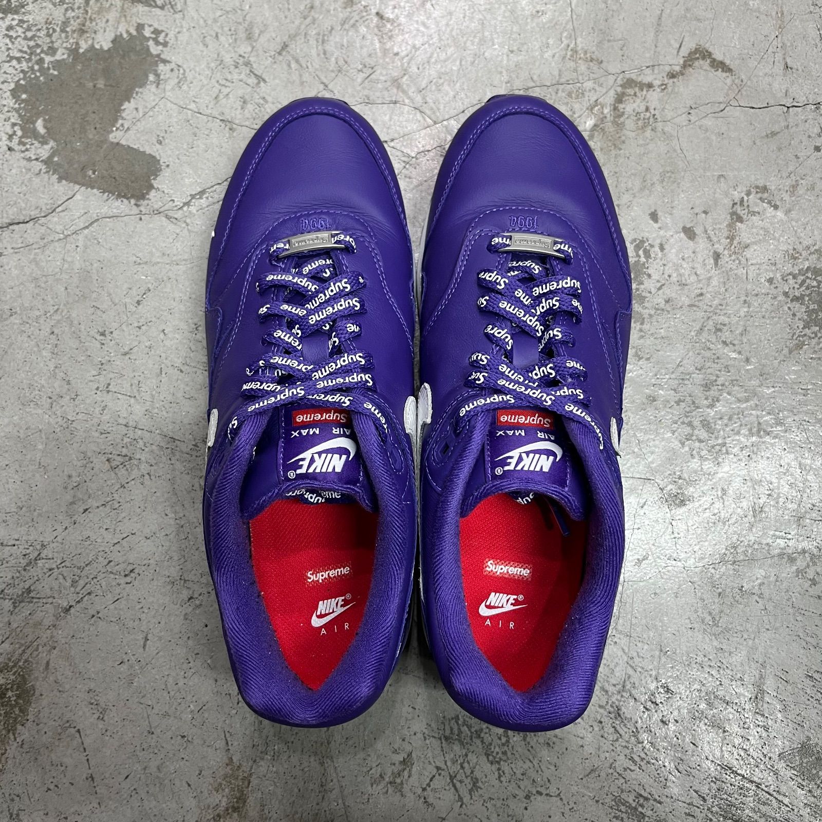 国内正規 Supreme NIKE Air Max 1 87 SP Purple コラボ エアマックス