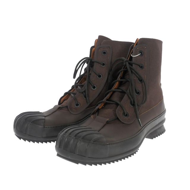 メゾンマルジェラ Maison Margiela 22AW レースアップ ワークブーツ 靴 45 ブラウン 茶 S57WU0240 国内正規