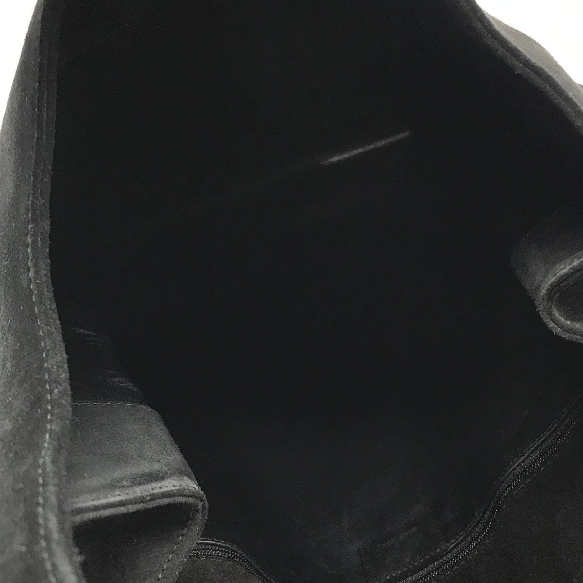 GUCCI グッチ スエード ワン ショルダー バッグ ブラック 良品 k897  