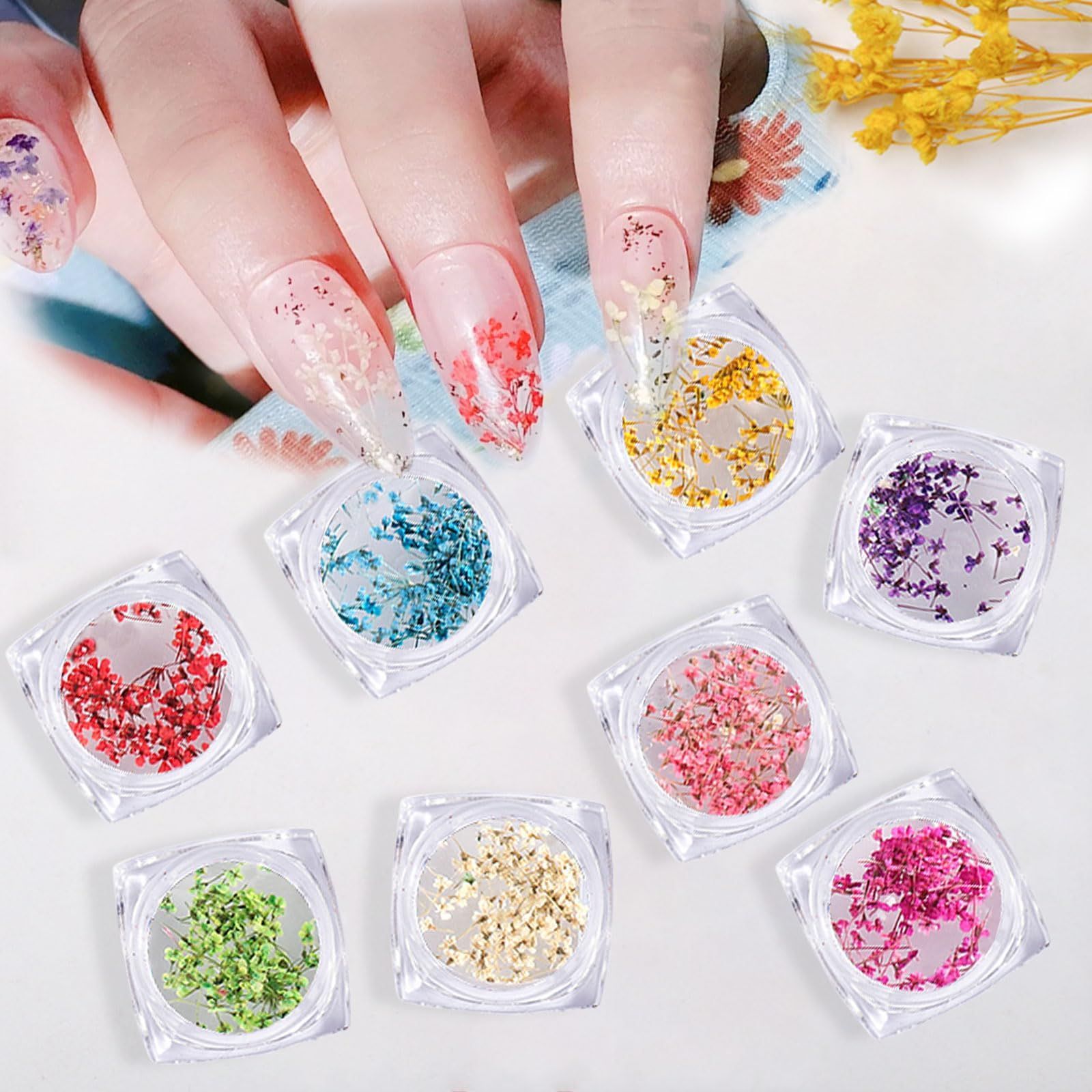 ドライフラワー ネイルパーツ 押し花 レジン用 花 デコパーツ 工房 用品 美甲 Amazon.co.jp: ドライフラワー ネイルパーツ 押し花 レジン用 花