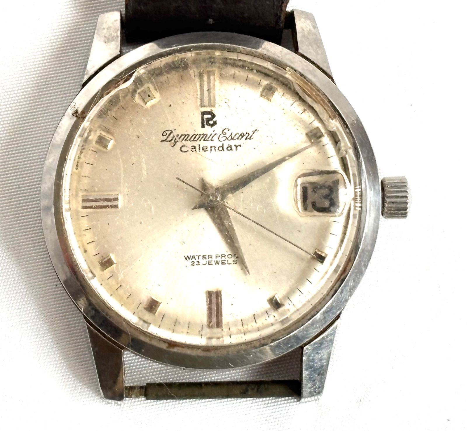 美品 リコー ダイナミックエスコート カレンダー 23石 手巻き ★動作品★ RICOH ダイナミック エスコートカレンダー 腕時計 手巻き 23石