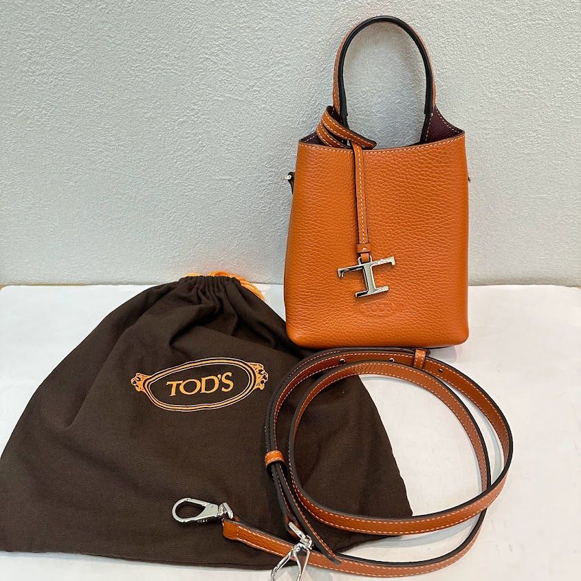 国内先行発売 Tods トッズ バッグ キャメル - バッグ