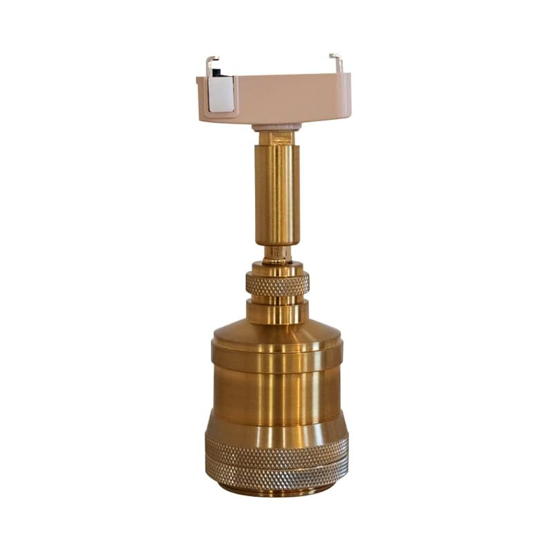 Ampoule シーリングライト 照明 おしゃれ ソケット E26 電球 ダクトレール ライティングレール 1灯 ダイニング シンプル アンティーク レトロ 照明器具 ブラスゴールド LED Ressio レシオ 1C 0