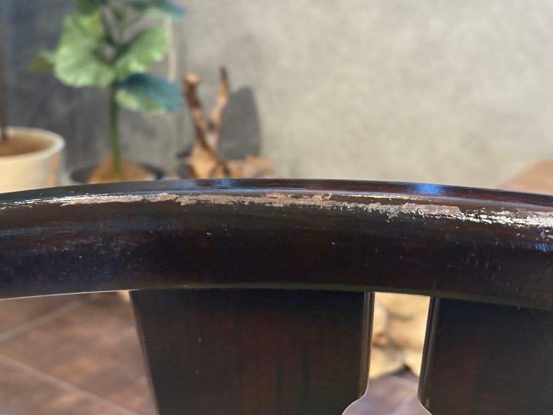 ②karimoku カリモク アームチェア ダイニングチェア ビンテージ IZ