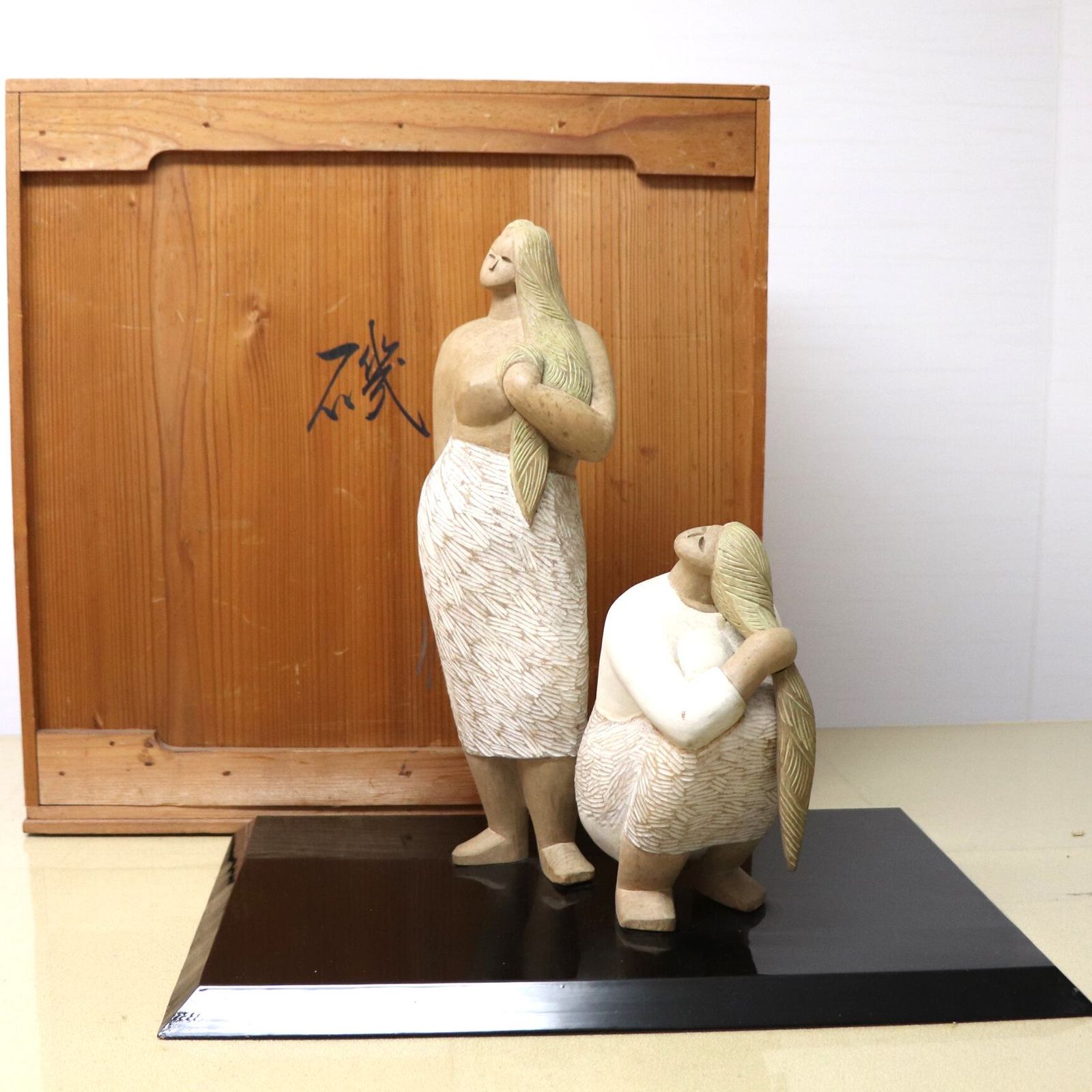 石崎あい 磯 第13回現代人形美術展 人形 置物 No.221126-28 梱包サイズ140