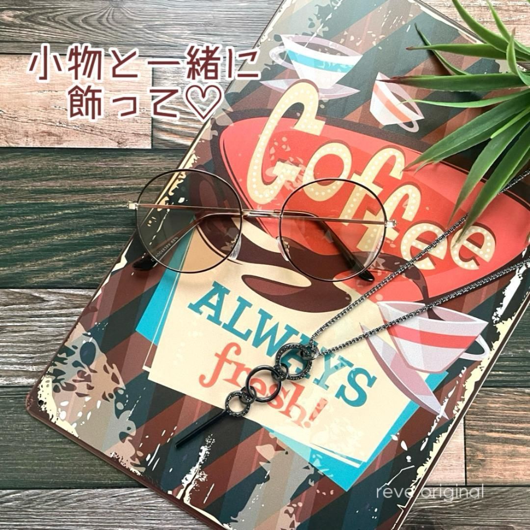 ブリキ看板 ショップ アンティーク パネル 海外 カフェ 雑貨 壁