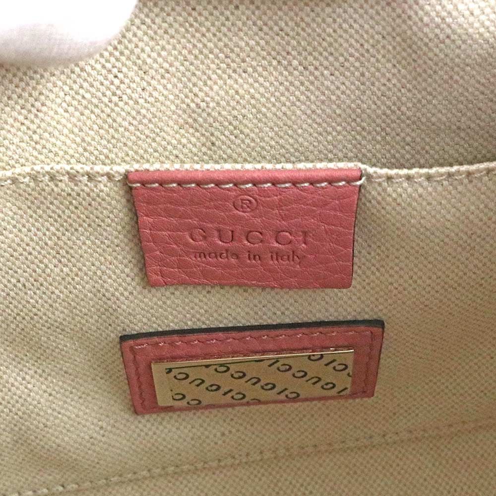 グッチ GUCCI レザー バンブー ショッパー ミニ 2WAY ショルダー