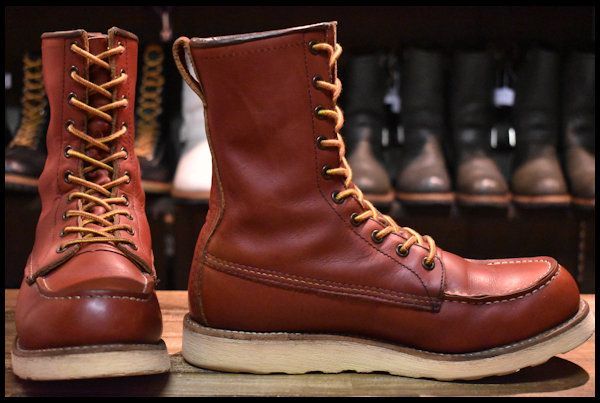 8.5D 箱付 良品 犬タグ復刻 18年】レッドウィング 8877 ロング アイ