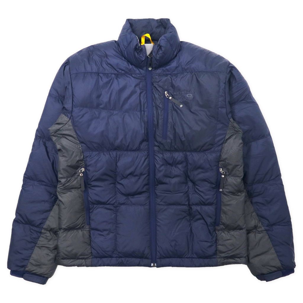 MOUNTAIN HARD WEAR ダウンジャケット M ネイビー ナイロン ロゴ
