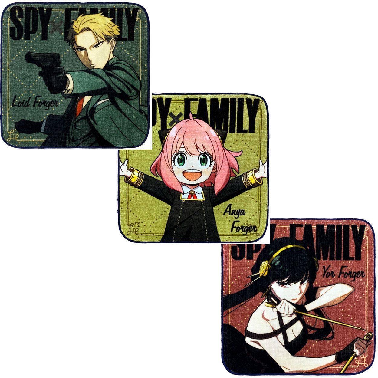 SPY×FAMILY ロイド アーニャ ヨル ミニタオル3枚セット スパイファミリー