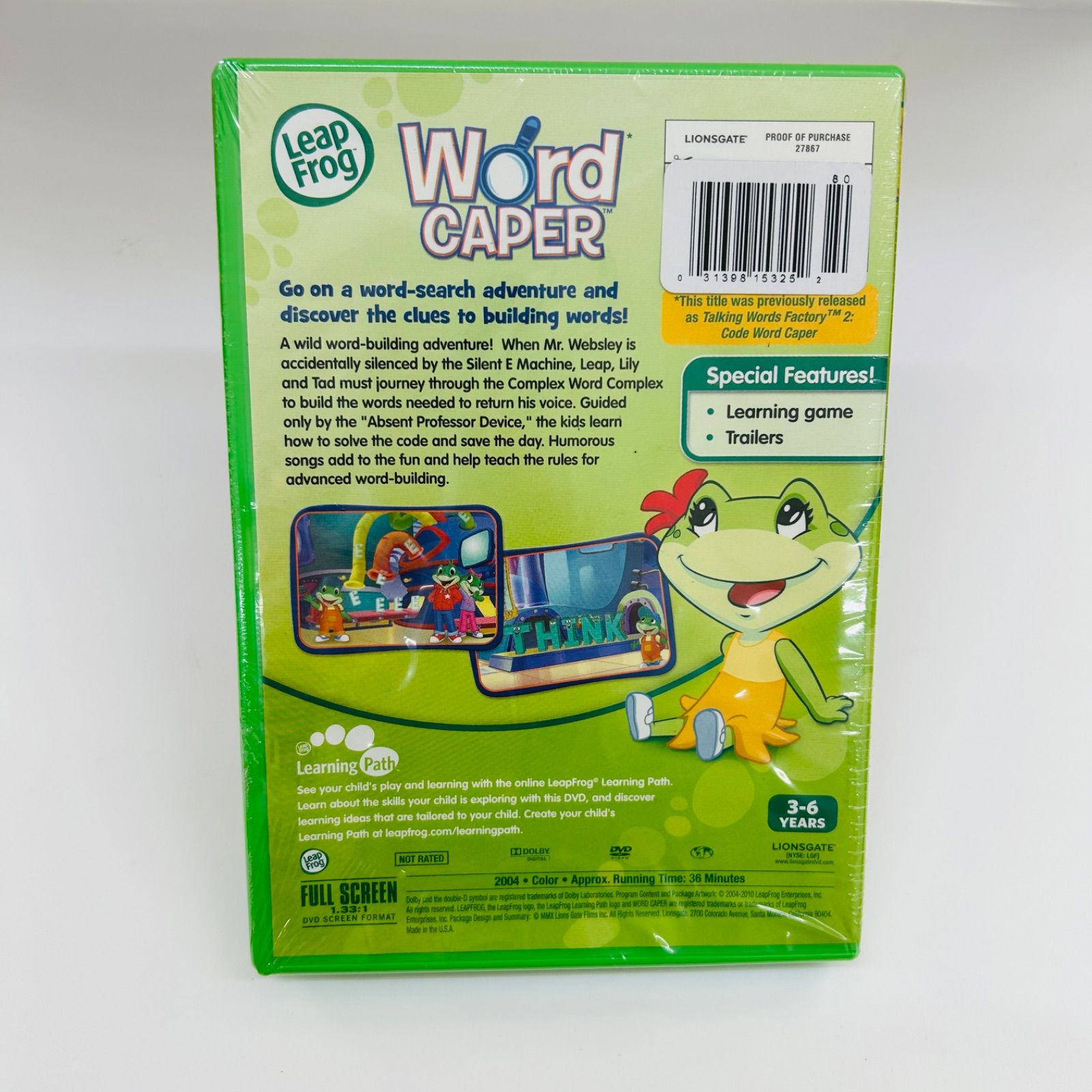 Leap Frog: Word Caper [DVD] B1220A - メルカリ