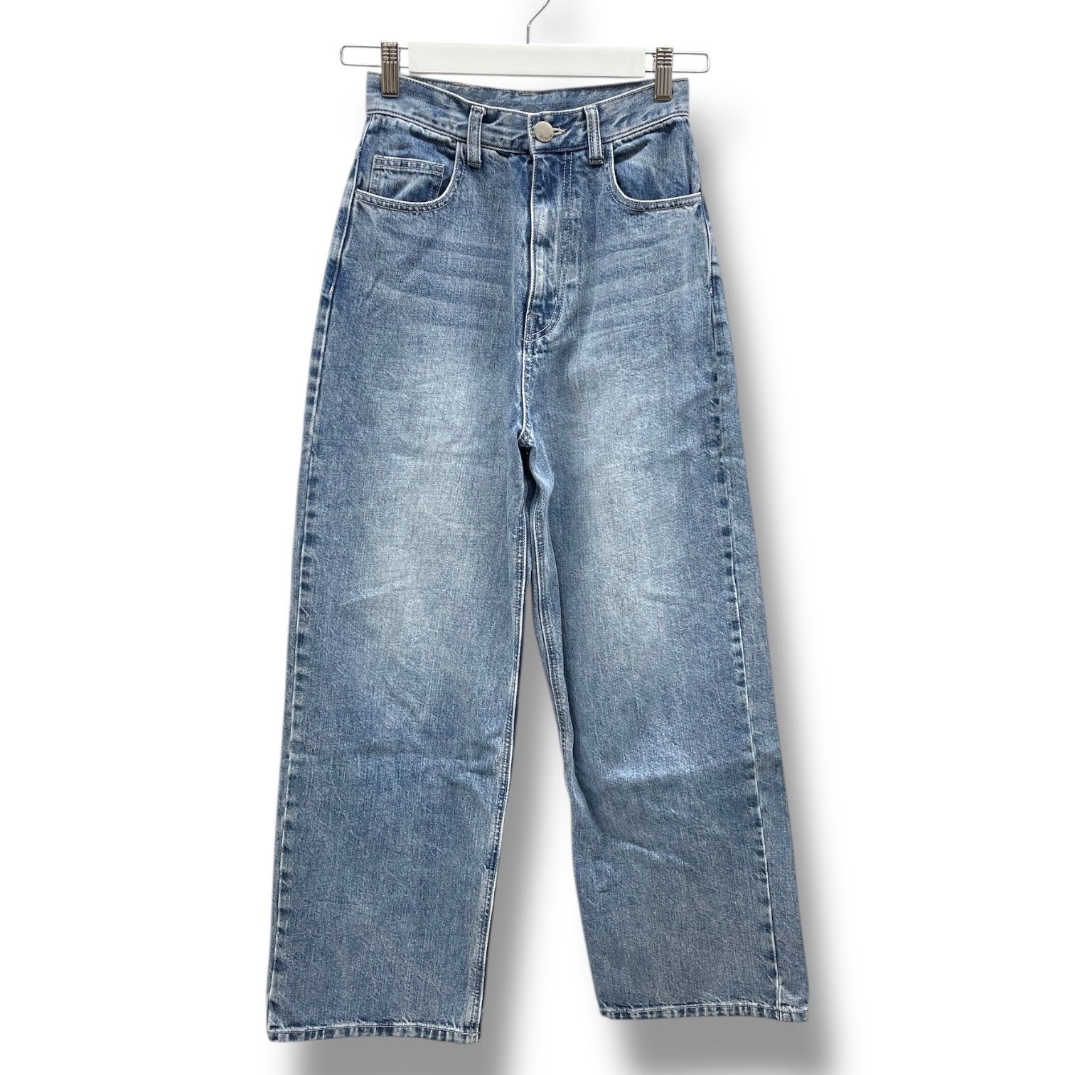 Her lip to ハーリップトゥ Milano Wide Straight Jeans ミラノワイドストレートジーンズ デニムパンツ ジーンズ 1241303048 青 ブルー 24サイズ レディース 通年 ゴーゴー古着マルイ北千住店 19 No.997