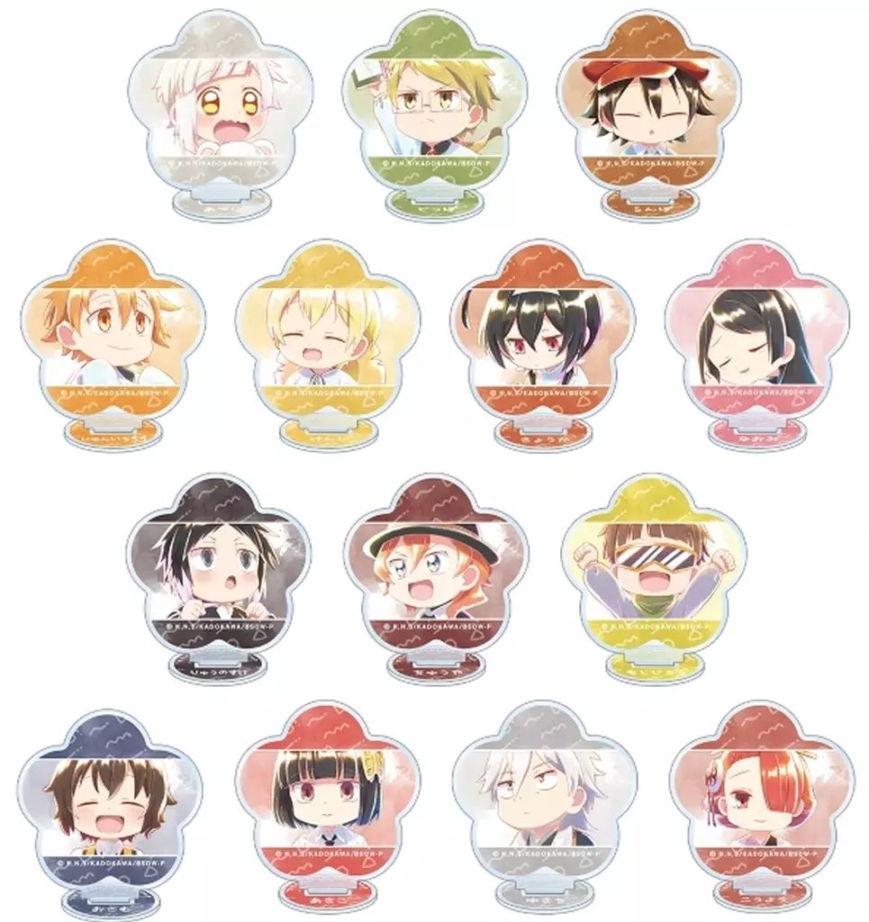 アクリルスタンド アクリルパネル 全14種セット 文豪ストレイドッグス わん トレーディング Ani-Art aqua label 第2弾 アクリルスタンド
