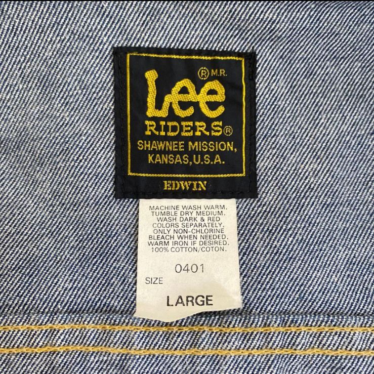Lee デニムジャケット 0401 LARGE　カウボーイ 未使用級！Lee デニムジャケット カウボーイ 大戦1st 0401 Lサイズ