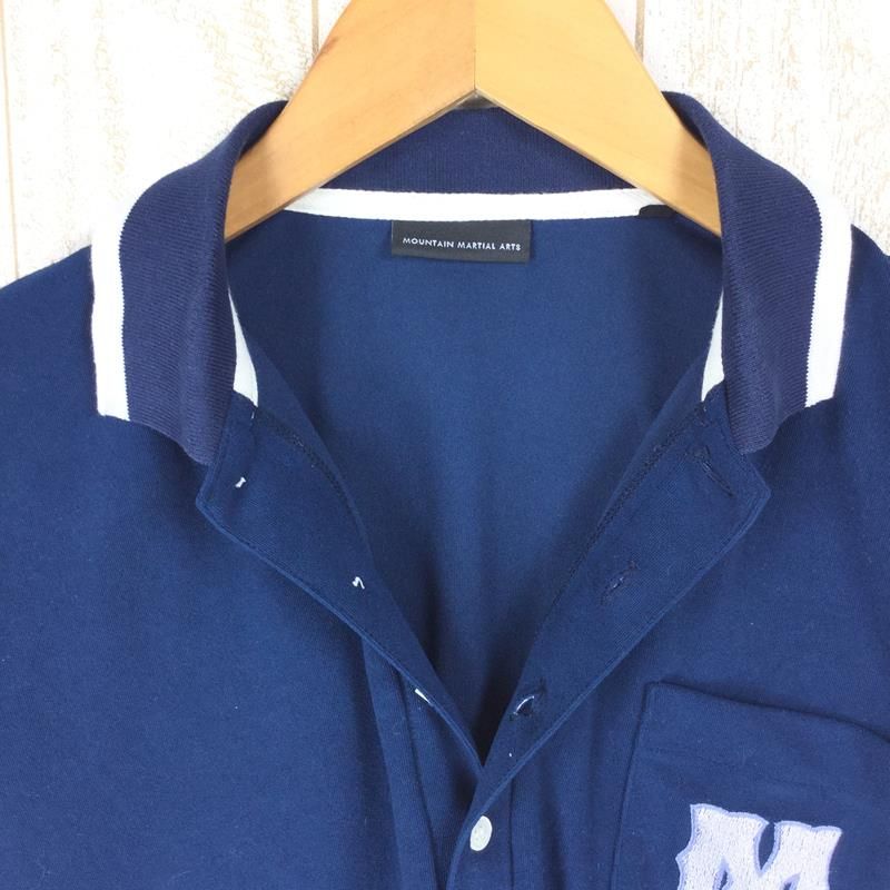 【Men's M ネイビー系】 Mountain Martial Arts | Mma ( マウンテンマーシャルアーツ ) ツートン パイル ポロシャツ 2Tone Pile Polo Shirts 入手困難 Men's  化繊 ショートスリ