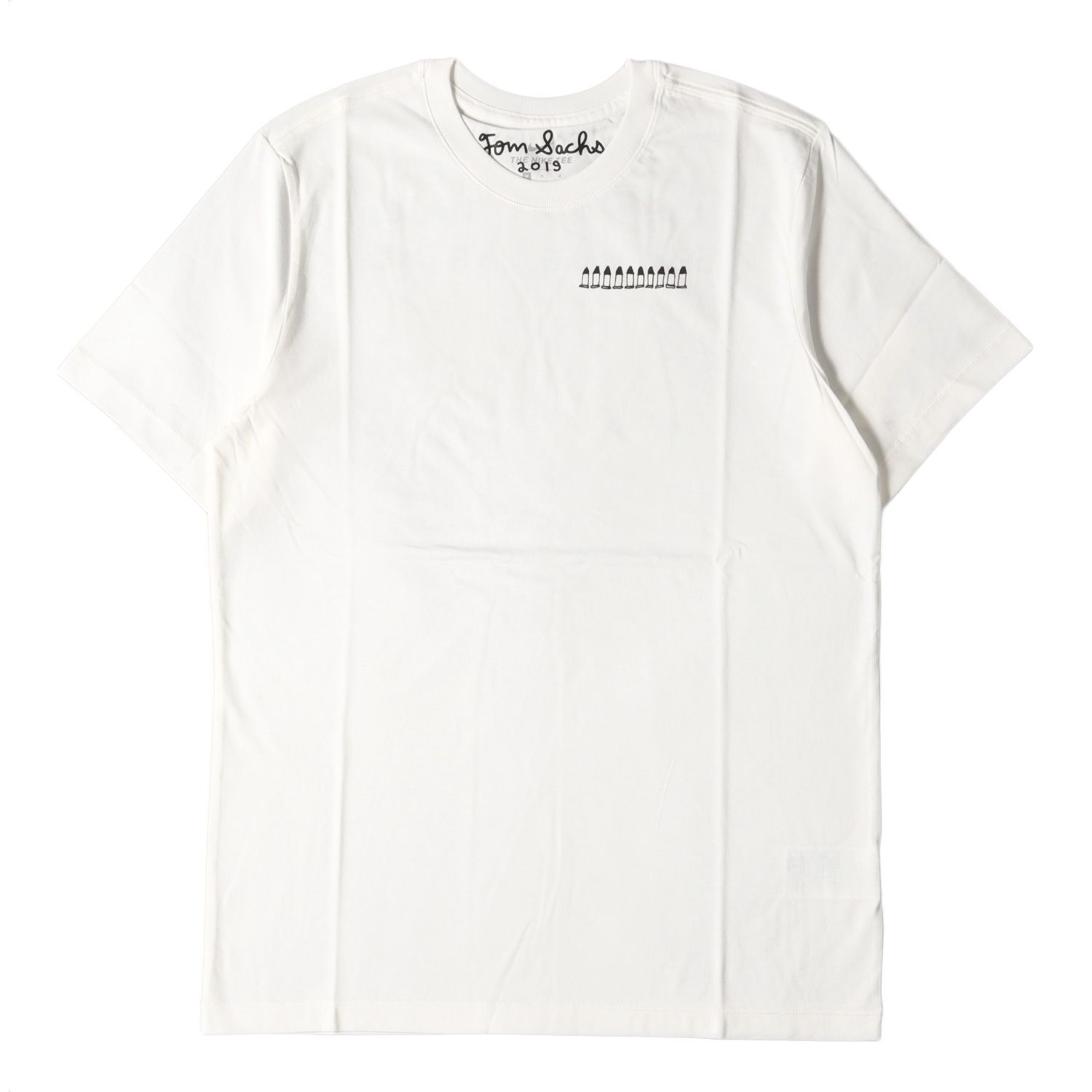 新品 NIKE ナイキ Tシャツ サイズ:M TOM SACHS トムサック弾丸 グラフィック クルーネック 半袖 Tシャツ NRG S/S TEE  19SS ホワイト 白 トップス カットソー - メルカリ