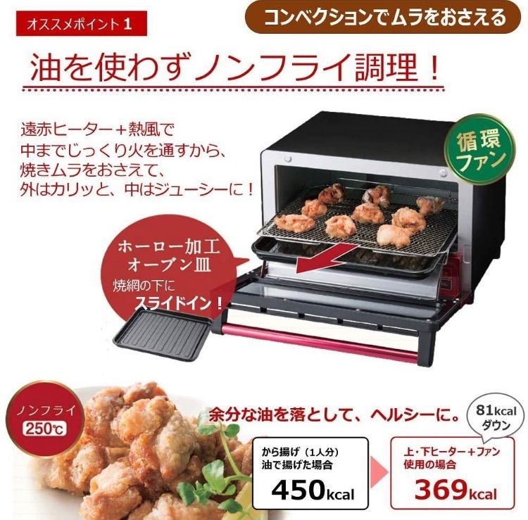 新品☆HITACHI 日立 HMO-F100W コンベクションオーブントースター