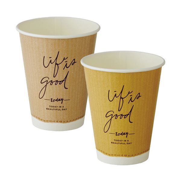 まとめ 日本デキシー 断熱カップ 273ml 9オンス クラフトテイスト GDNP09CF 1パック 40個 ×10セット