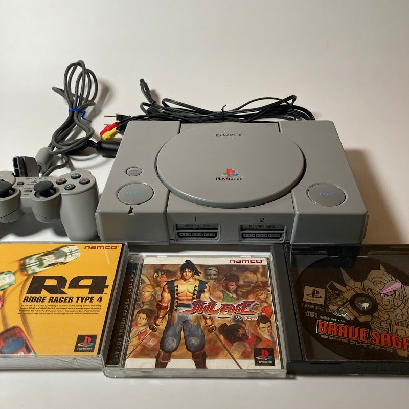 ps1 本体 ソフト PS1 本体 SCPH-7000＋ソフト3本すぐ遊べるセット ソウルエッジ